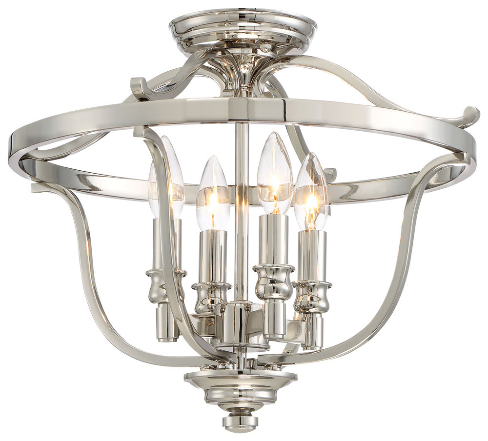 4 LIGHT SEMI FLUSH