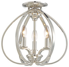 Minka-Lavery 4983-613 - 3 LIGHT SEMI FLUSH MOUNT