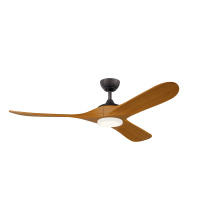 Kichler 310560AVI - 60 Inch Mylo Ceiling Fan with Satin Etch Cased Opal Glass in Anvil Iron with Honey Maple Wood Blades