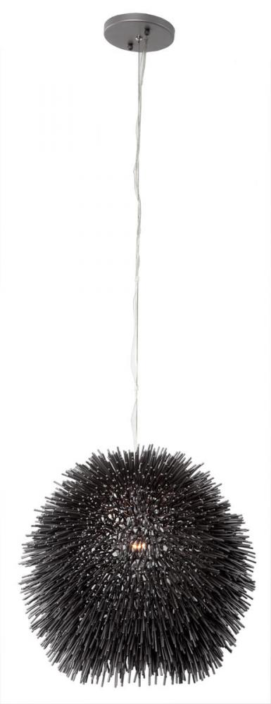 Urchin 1-Lt Mini Pendant - Black