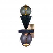Kalco 518721WB - Demi Green Marble LED Wall Sconce