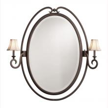 Kalco 810TO/S195 - Santa Barbara 2 Light Oval Mirror