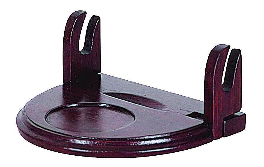SM. ROSEWOOD CUP & PLATE STAND