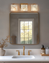 Justice Design Group ALR-8443-55-BRSS - Era 3-Light Bath Bar