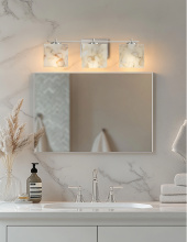 Justice Design Group ALR-8443-55-NCKL - Era 3-Light Bath Bar