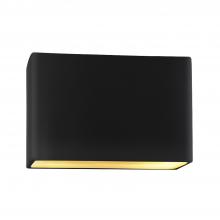 Justice Design Group CER-5658W-CBGD - Really Big ADA Rectangle (Outdoor) Wall Sconce - Closed Top