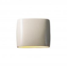 Justice Design Group CER-8850W-CRK - Wide ADA Oval Wall Sconce (Outdoor) - Closed Top