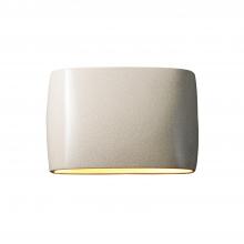 Justice Design Group CER-8898W-CRK - Wide ADA Large Oval Wall Sconce (Outdoor) - Closed Top