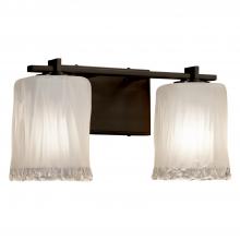 Justice Design Group GLA-8442-26-WTFR-DBRZ - Era 2-Light Bath Bar