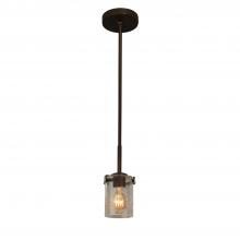 Justice Design Group FSN-8455-10-SEED-DBRZ - Atlas 1-Light Mini-Pendant