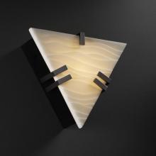 Justice Design Group PNA-5552-WAVE-DBRZ-LED-1000 - Clips Triangle Wall Sconce (ADA)