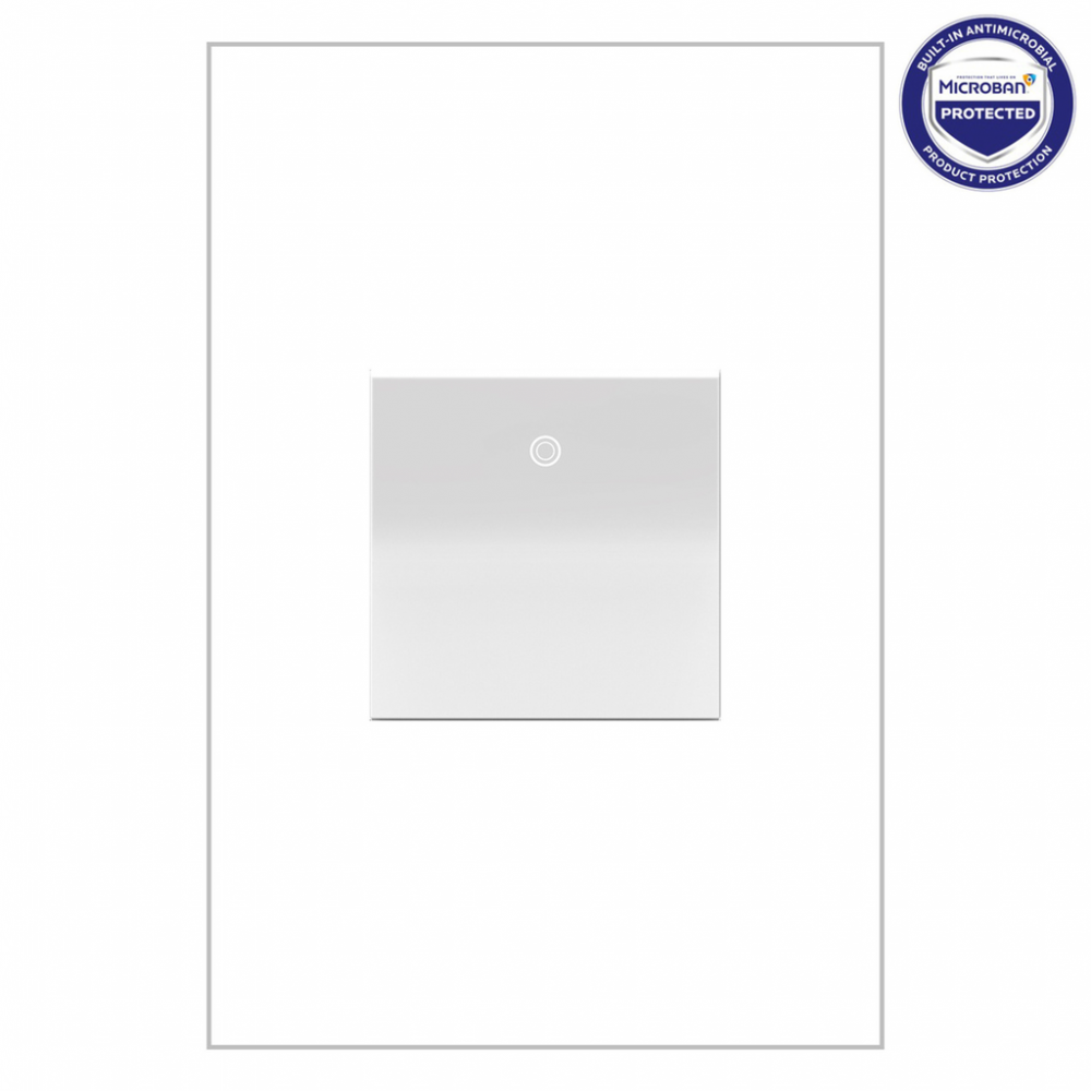 adorne 277V Paddle Switch, White, with Microban