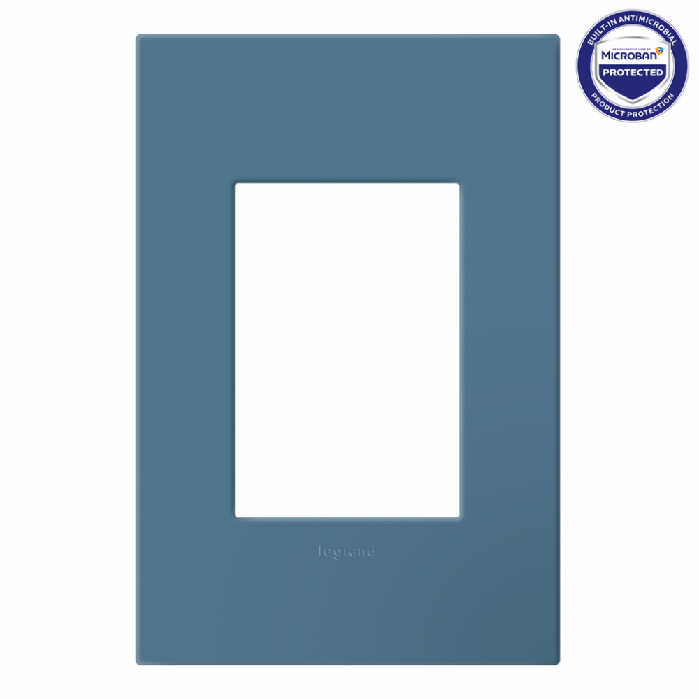 adorne Mystic One-Gang Screwless Wall Plate with Microban