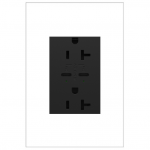 Legrand ARTRUSB20PD30G4 - adorne? 20A Tamper-Resistant Ultra-Fast Plus Power Delivery USB Type-C/C Outlet, Plus-Size, Graphite