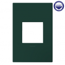Legrand AWP1G2EG - adorne Evergreen One-Gang-Plus Screwless Wall Plate with Microban