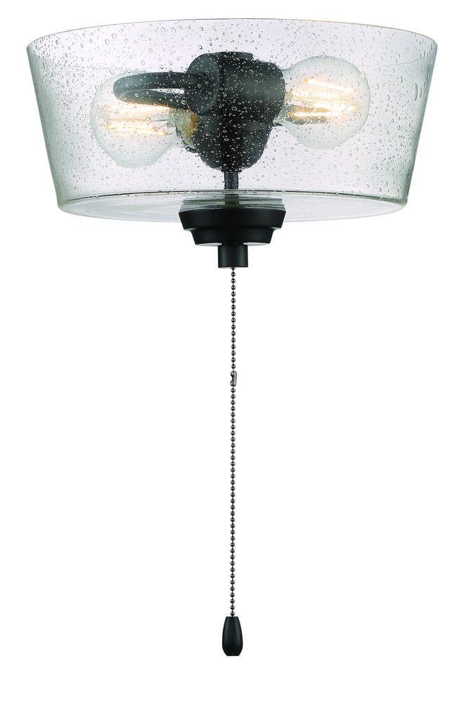 2 Light Bowl LED Light Kit in Flat Black