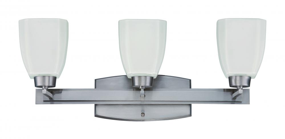 Bridwell 3 Light Vanity in Brushed Polished Nickel