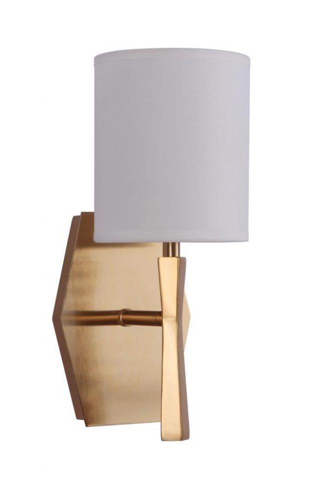 Chatham 1 Light Wall Sconce in Satin Brass