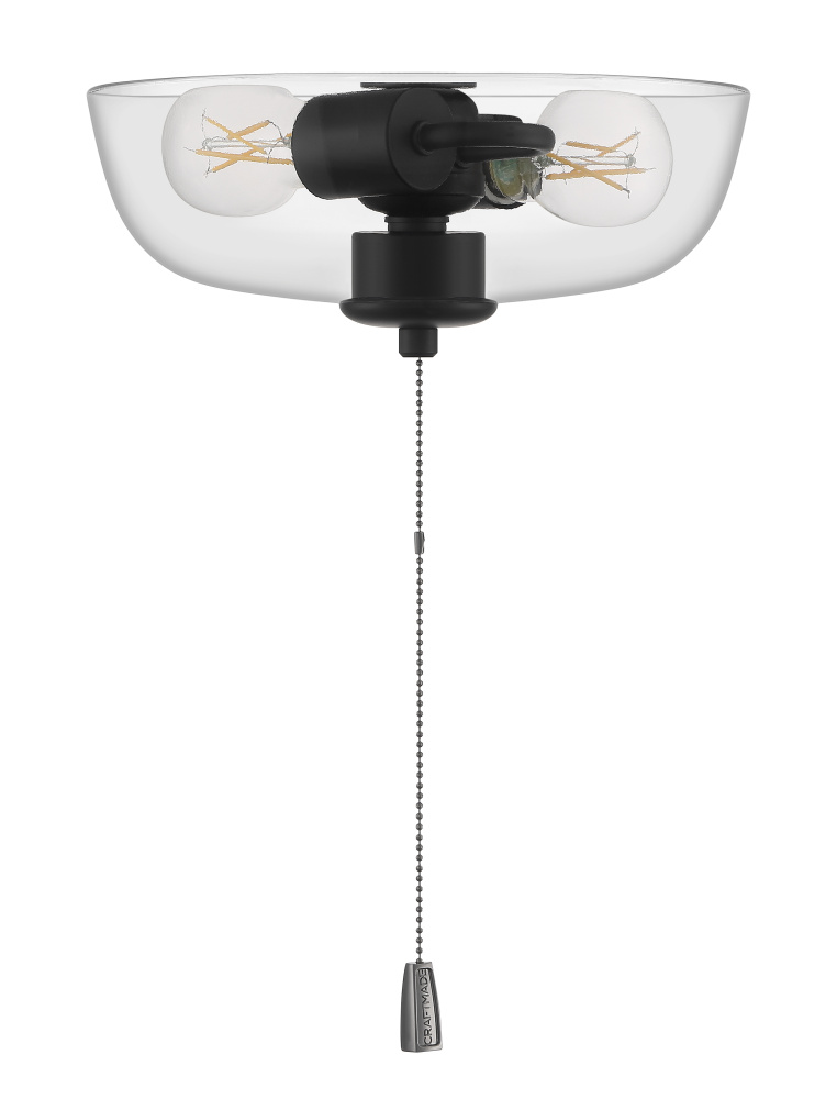 3 Light Clear Bowl w/2x7w LED