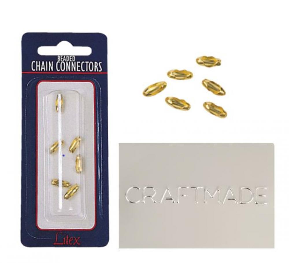 Pull Chain Connectors set in Chrome (6pcs)