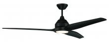 Craftmade LIM60FB3 - 60" Limerick Indoor/Outdoor (Damp) in Flat Black w/ Flat Black Blades