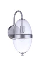 Craftmade ZA3514-SA - Sivo 1 Light Medium Outdoor Wall Lantern in Satin Aluminum