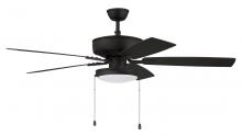 Craftmade P119ESP5-52ESPWLN - Pro Plus 119 52" 5-Blade Ceiling Fan in Espresso w/ Espresso/Walnut Blades