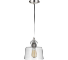 Craftmade P834PLN1-C - State House 1 Light Clear Glass Mini Pendant in Polished Nickel