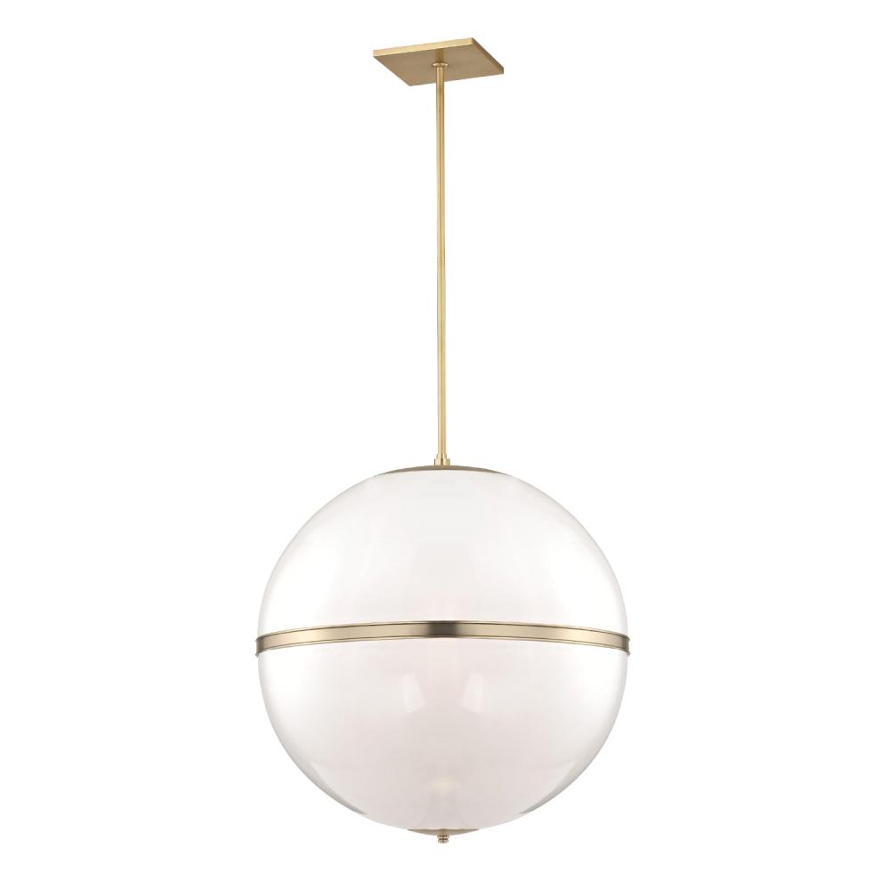 Brian Patrick Flynn for Crystorama Truax 4 Light Aged Brass Chandelier