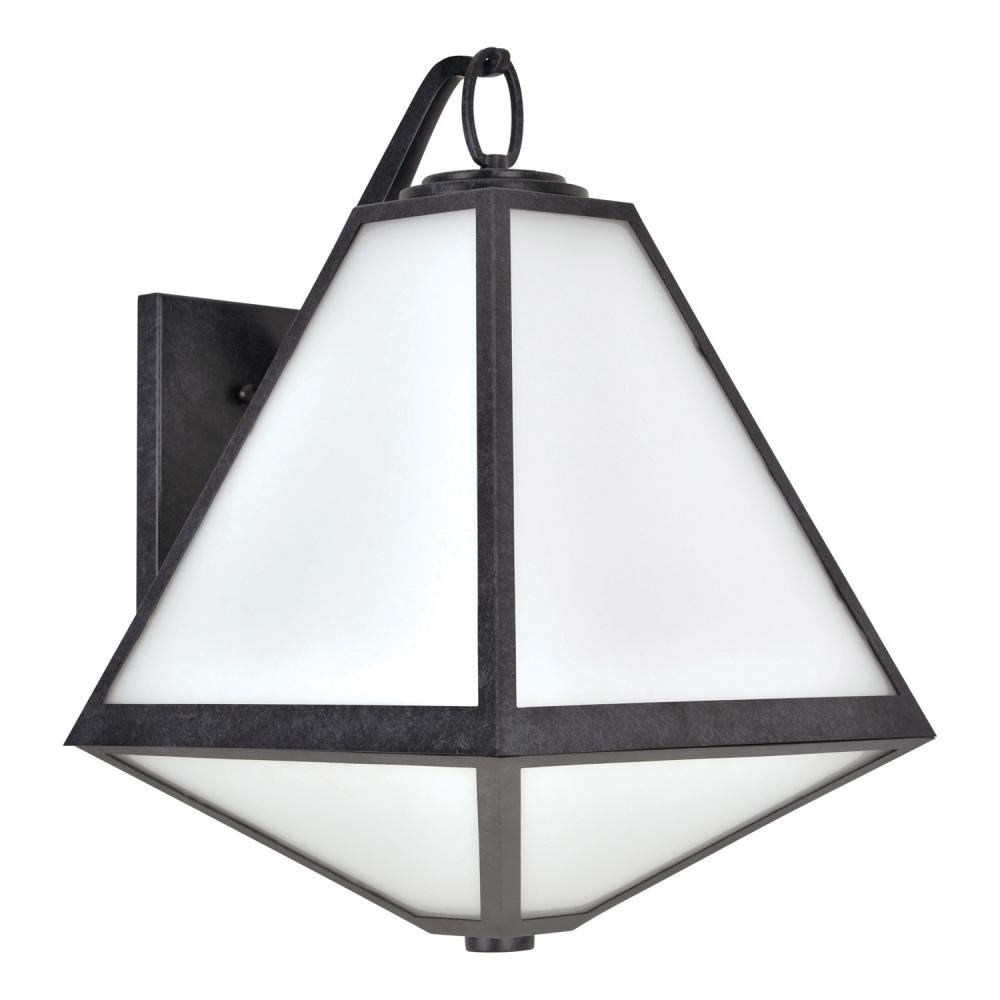 Brian Patrick Flynn for Crystorama Glacier 3 Light Black Charcoal Outdoor Sconce