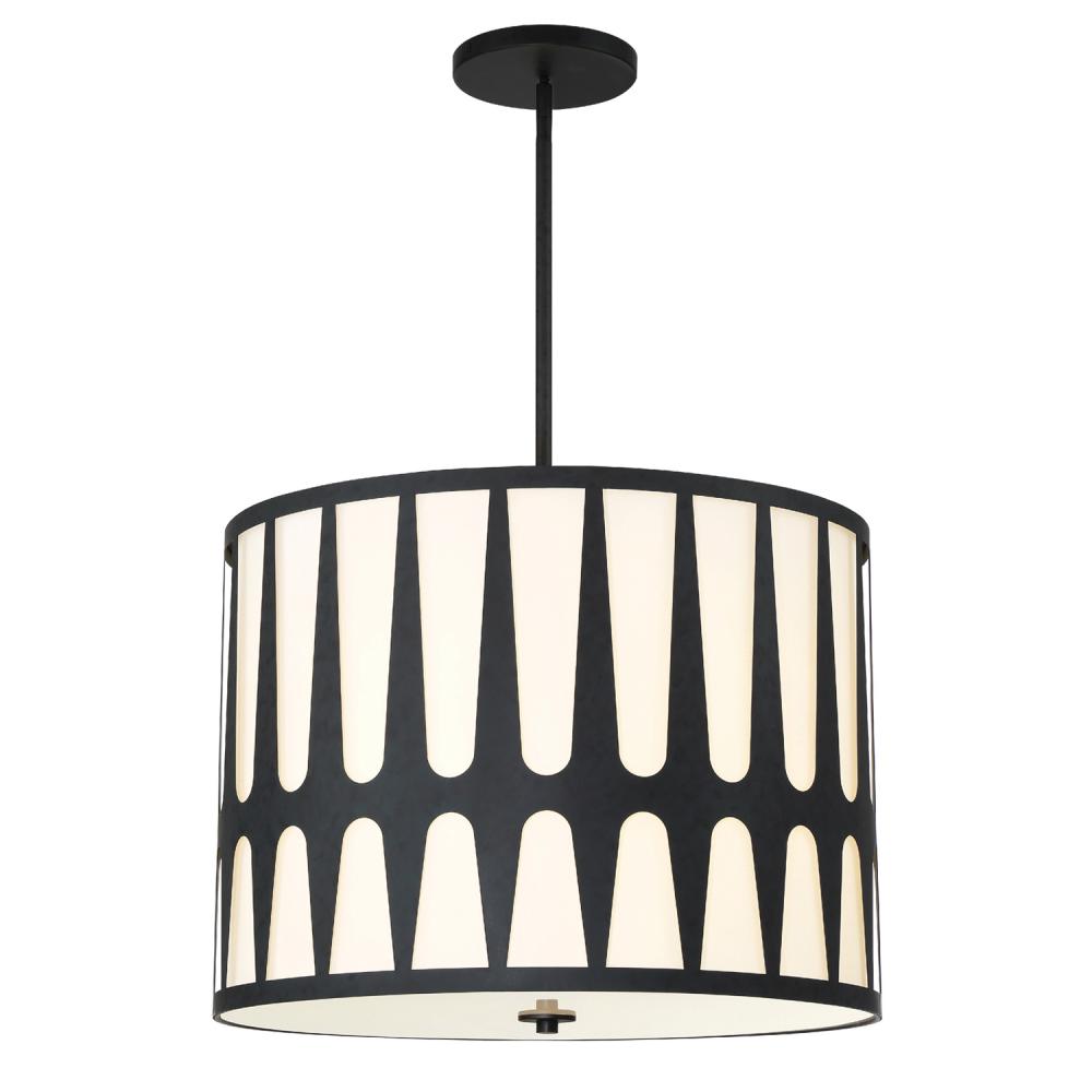 Royston 5 Light Black Chandelier