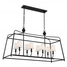 Crystorama 2249-BF - Libby Langdon for Crystorama Sylvan 8 Light Black Forged Chandelier