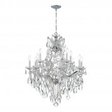 Crystorama 4413-CH-CL-MWP - Maria Theresa 13 Light Hand Cut Crystal Polished Chrome Chandelier