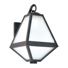 Crystorama GLA-9701-OP-BC - Brian Patrick Flynn for Crystorama Glacier Outdoor 1 Light Black Charcoal Wall Mount
