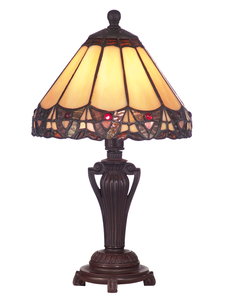 Peacock Tiffany Accent Table Lamp
