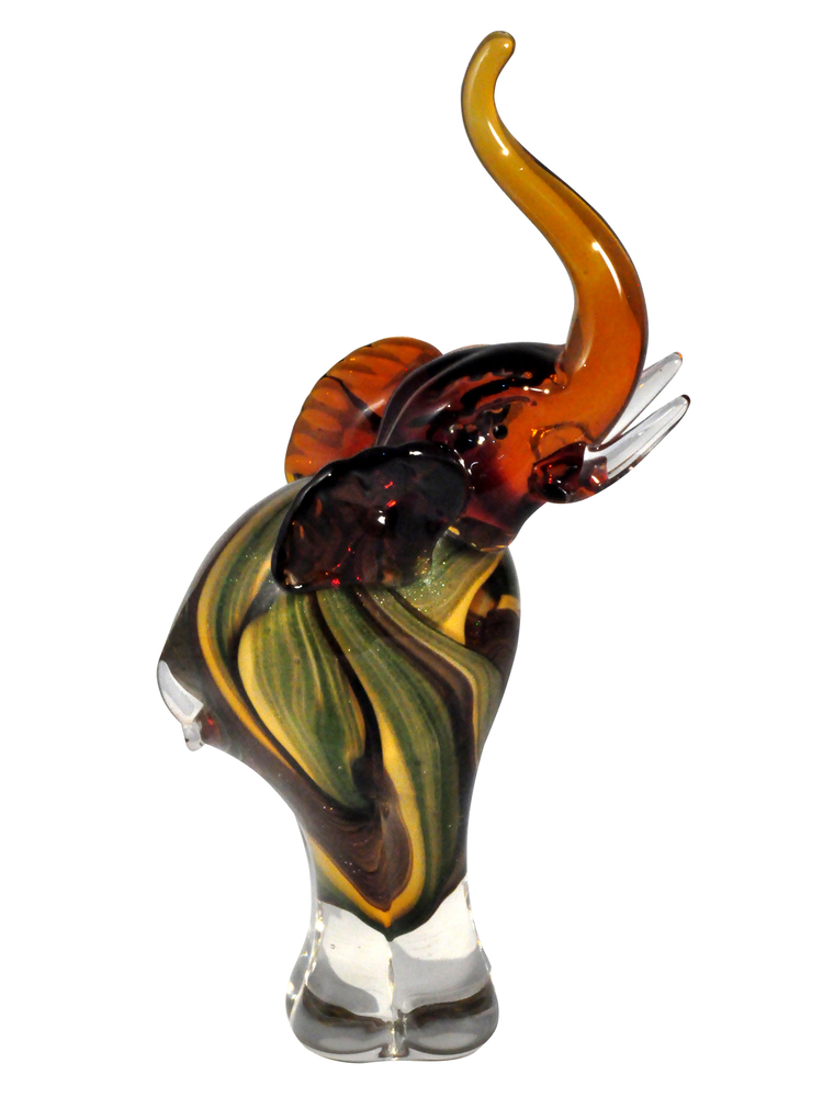 Eddie Elephant Handcrafted Art Glass Figurine