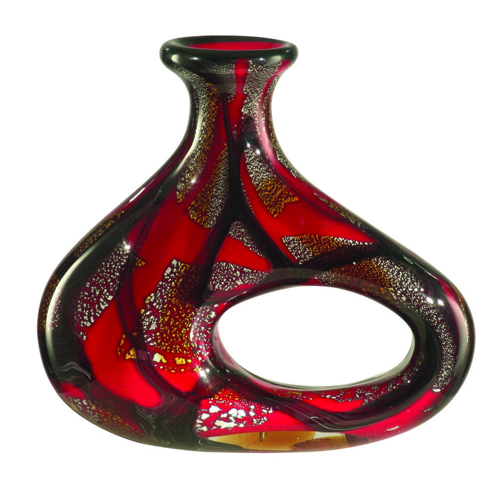 Nicholas Hand Blown Art Glass Vase
