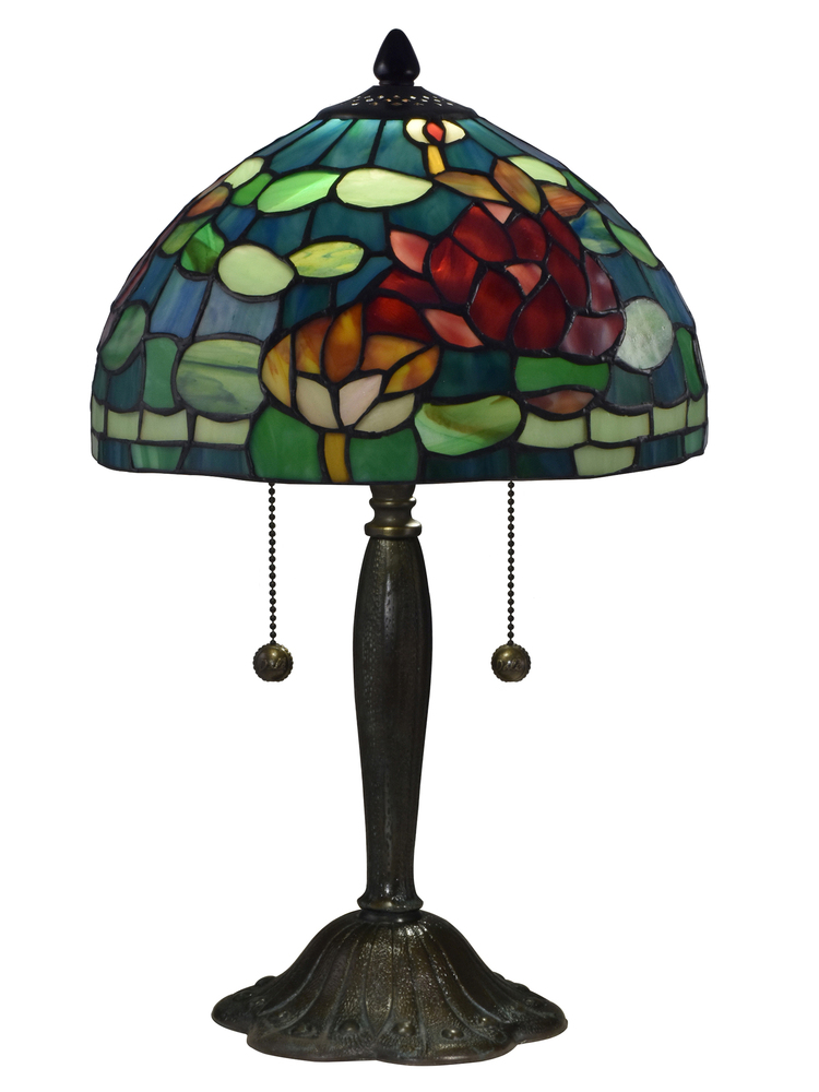 Jocelyn Rose Tiffany Bronze Table Lamp