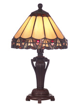Dale Tiffany 8034/640 - Peacock Tiffany Accent Table Lamp