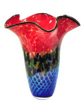 Dale Tiffany AV14074 - Nadia Ruffle Hand Blown Art Glass Vase