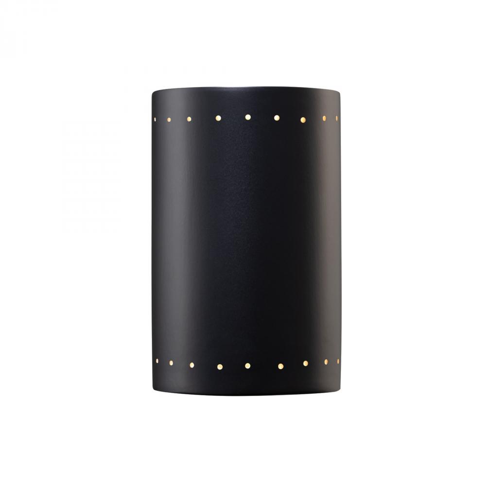 Large ADA Cylinder w/ Perfs - Closed Top (Outdoor) - LED