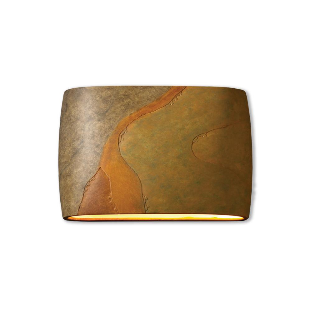 Wide ADA Large Oval Wall Sconce - Closed Top