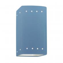 Justice Design Group CER-0925-SKBL - Small Rectangle w/ Perfs - Open Top & Bottom
