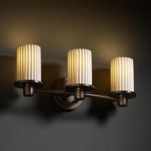 Justice Design Group POR-8513-10-SAWT-NCKL - Rondo 3-Light Bath Bar