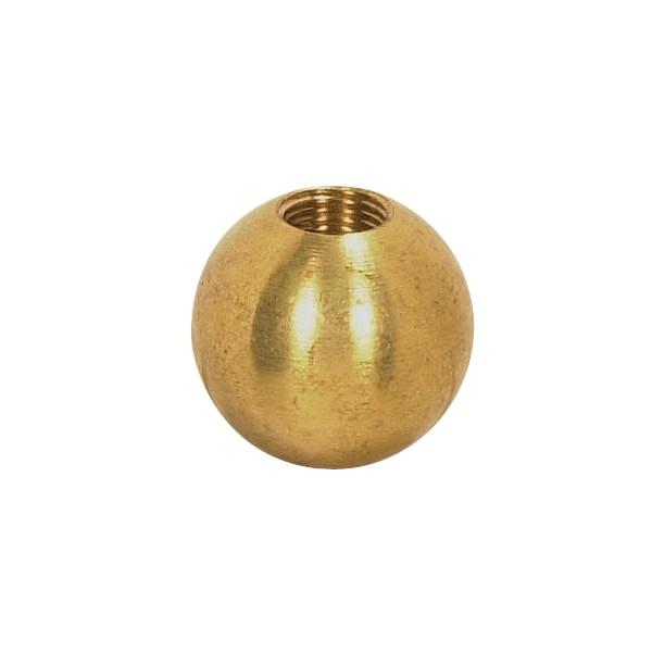 Brass Ball; 1/2" Diameter; 8/32 Tap; Unfinished
