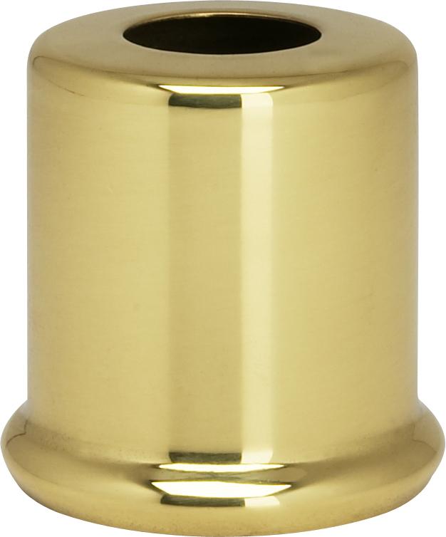 Solid Brass Spacer; 7/16" Hole; 1" Height; 7/8" Diameter; 1" Base Diameter; Polished