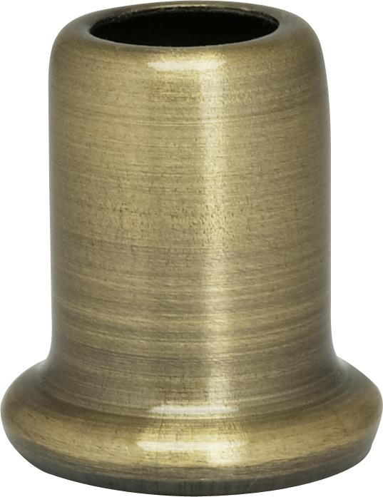 Flanged Steel Neck; 1" Height; 7/8" Bottom; Antique Brass Finish
