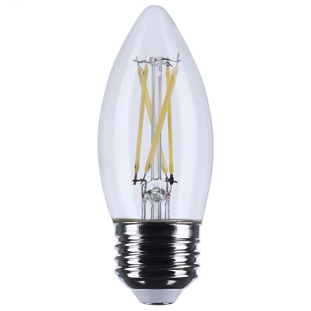 5.5 Watt B11 LED; Medium Base; Clear; 3500K CCT; 120 Volt