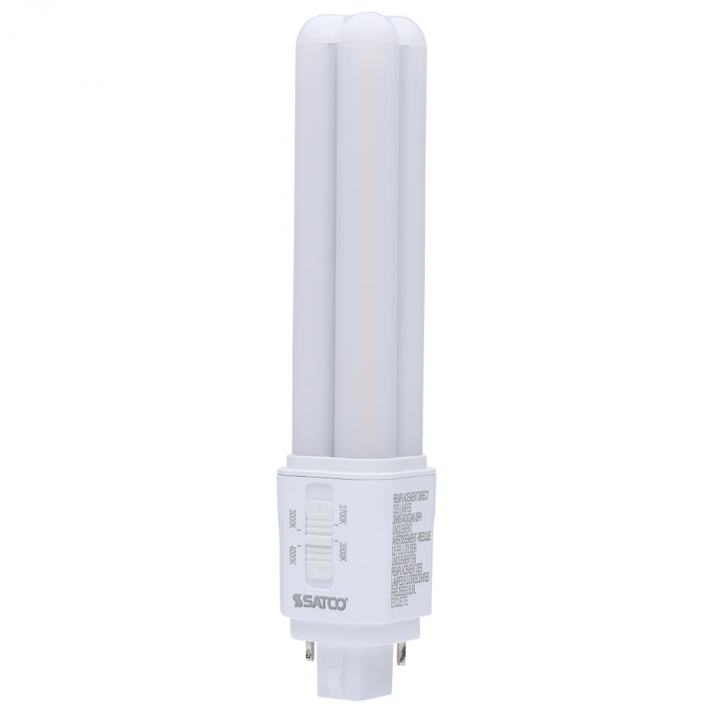 9 Watt LED PL; 27K/3K/35K/4K CCT Selectable; G24d Base; Type B; 120-277 Volt