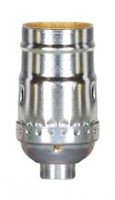 Satco Products Inc. 80/1670 - Standard Keyless Socket; 1/8 IPS; Aluminum; Nickel Finish; 660W; 250V